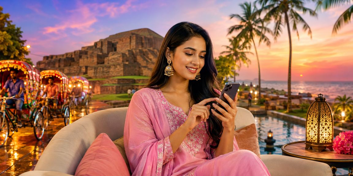 ঢাকায় রিকশার পাশে মোবাইল পেমেন্টের মাধ্যমে 3366 - এ ডিপোজিট করছেন একজন ব্যবহারকারী