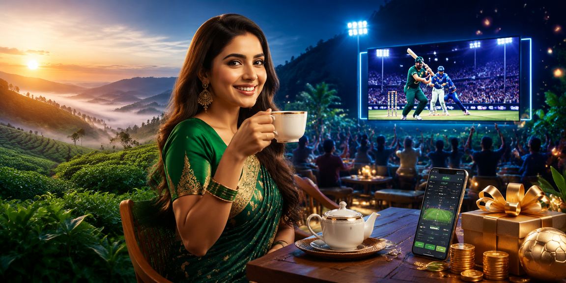 সিলেটে চা বাগানের পাশে মোবাইলে 3366 প্ল্যাটফর্ম ব্যবহার করছেন একজন